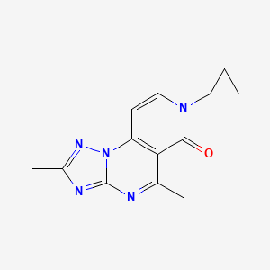 molecular formula C13H13N5O B5260707 7-cyclopropyl-2,5-dimethylpyrido[3,4-e][1,2,4]triazolo[1,5-a]pyrimidin-6(7H)-one 