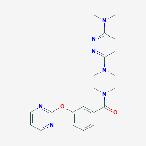 N,N-dimethyl-6-{4-[3-(2-pyrimidinyloxy)benzoyl]-1-piperazinyl}-3-pyridazinamine