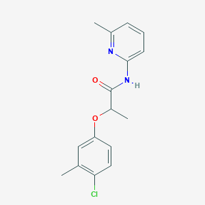 2-(4-chloro-3-methylphenoxy)-N-(6-methylpyridin-2-yl)propanamide