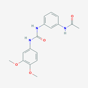 molecular formula C17H19N3O4 B5260812 N-(3-{[(3,4-dimethoxyphenyl)carbamoyl]amino}phenyl)acetamide 