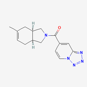 7-{[(3aR*,7aS*)-5-methyl-1,3,3a,4,7,7a-hexahydro-2H-isoindol-2-yl]carbonyl}tetrazolo[1,5-a]pyridine