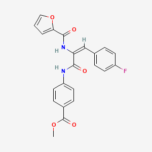 methyl 4-{[3-(4-fluorophenyl)-2-(2-furoylamino)acryloyl]amino}benzoate