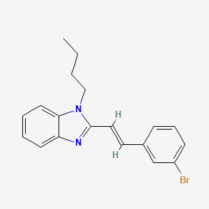 2-[2-(3-bromophenyl)vinyl]-1-butyl-1H-benzimidazole