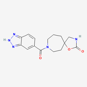 8-(1H-1,2,3-benzotriazol-5-ylcarbonyl)-1-oxa-3,8-diazaspiro[4.6]undecan-2-one