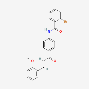 2-bromo-N-{4-[3-(2-methoxyphenyl)acryloyl]phenyl}benzamide