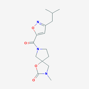 7-[(3-isobutyl-5-isoxazolyl)carbonyl]-3-methyl-1-oxa-3,7-diazaspiro[4.4]nonan-2-one