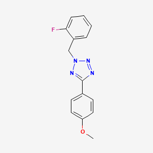 2-(2-fluorobenzyl)-5-(4-methoxyphenyl)-2H-tetrazole