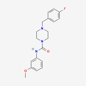 4-(4-fluorobenzyl)-N-(3-methoxyphenyl)-1-piperazinecarboxamide