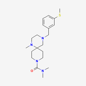 N,N,1-trimethyl-4-[3-(methylthio)benzyl]-1,4,9-triazaspiro[5.5]undecane-9-carboxamide