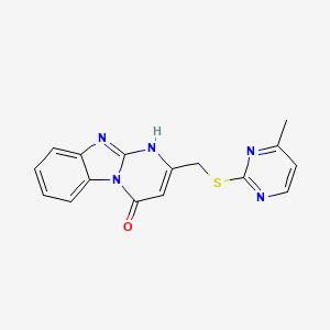 2-{[(4-methylpyrimidin-2-yl)thio]methyl}pyrimido[1,2-a]benzimidazol-4(1H)-one