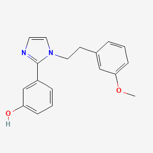 3-{1-[2-(3-methoxyphenyl)ethyl]-1H-imidazol-2-yl}phenol