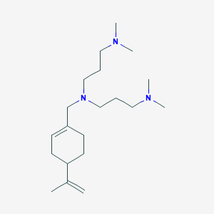 molecular formula C20H39N3 B5261074 N-[3-(dimethylamino)propyl]-N-[(4-isopropenyl-1-cyclohexen-1-yl)methyl]-N',N'-dimethyl-1,3-propanediamine 