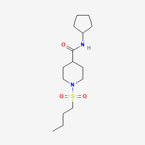 1-(butylsulfonyl)-N-cyclopentyl-4-piperidinecarboxamide