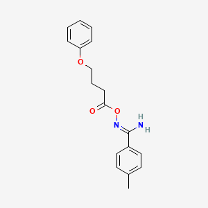 molecular formula C18H20N2O3 B5261130 4-methyl-N'-[(4-phenoxybutanoyl)oxy]benzenecarboximidamide 