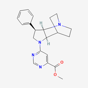 methyl 6-[(3R*,3aR*,7aR*)-3-phenylhexahydro-4,7-ethanopyrrolo[3,2-b]pyridin-1(2H)-yl]pyrimidine-4-carboxylate