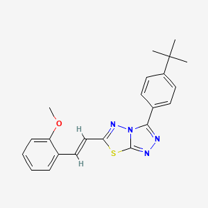 3-(4-tert-butylphenyl)-6-[2-(2-methoxyphenyl)vinyl][1,2,4]triazolo[3,4-b][1,3,4]thiadiazole