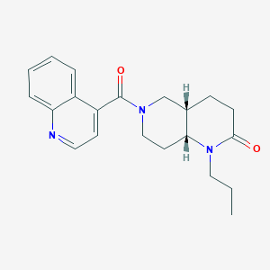 molecular formula C21H25N3O2 B5261210 (4aS*,8aR*)-1-propyl-6-(quinolin-4-ylcarbonyl)octahydro-1,6-naphthyridin-2(1H)-one 