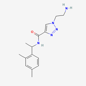 1-(2-aminoethyl)-N-[1-(2,4-dimethylphenyl)ethyl]-1H-1,2,3-triazole-4-carboxamide