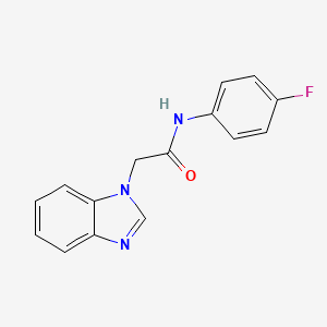 2-(1H-benzimidazol-1-yl)-N-(4-fluorophenyl)acetamide