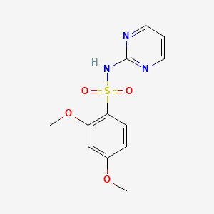 molecular formula C12H13N3O4S B5261237 2,4-dimethoxy-N-2-pyrimidinylbenzenesulfonamide 