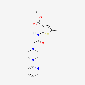 ethyl 5-methyl-2-({[4-(2-pyridinyl)-1-piperazinyl]acetyl}amino)-3-thiophenecarboxylate