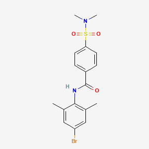 N-(4-bromo-2,6-dimethylphenyl)-4-[(dimethylamino)sulfonyl]benzamide