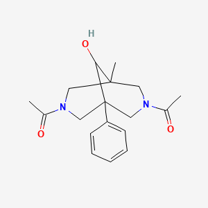 3,7-diacetyl-1-methyl-5-phenyl-3,7-diazabicyclo[3.3.1]nonan-9-ol