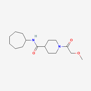 N-cycloheptyl-1-(methoxyacetyl)-4-piperidinecarboxamide