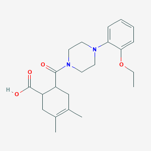 6-{[4-(2-Ethoxyphenyl)piperazin-1-yl]carbonyl}-3,4-dimethylcyclohex-3-ene-1-carboxylic acid