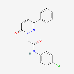 N-(4-chlorophenyl)-2-(6-oxo-3-phenyl-1(6H)-pyridazinyl)acetamide