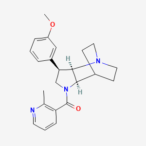 (3R*,3aR*,7aR*)-3-(3-methoxyphenyl)-1-[(2-methylpyridin-3-yl)carbonyl]octahydro-4,7-ethanopyrrolo[3,2-b]pyridine