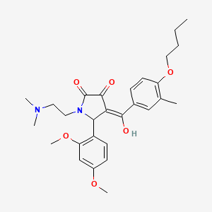 4-(4-butoxy-3-methylbenzoyl)-5-(2,4-dimethoxyphenyl)-1-[2-(dimethylamino)ethyl]-3-hydroxy-1,5-dihydro-2H-pyrrol-2-one