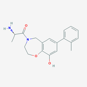 4-L-alanyl-7-(2-methylphenyl)-2,3,4,5-tetrahydro-1,4-benzoxazepin-9-ol hydrochloride