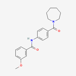 N-[4-(1-azepanylcarbonyl)phenyl]-3-methoxybenzamide