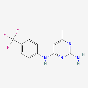 6-methyl-N~4~-[4-(trifluoromethyl)phenyl]-2,4-pyrimidinediamine