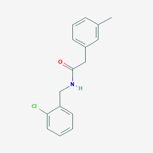 N-[(2-chlorophenyl)methyl]-2-(3-methylphenyl)acetamide