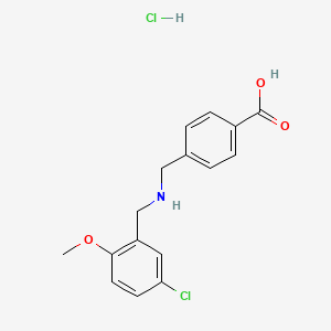 4-{[(5-chloro-2-methoxybenzyl)amino]methyl}benzoic acid hydrochloride