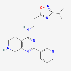 N-[2-(3-isopropyl-1,2,4-oxadiazol-5-yl)ethyl]-2-pyridin-3-yl-5,6,7,8-tetrahydropyrido[3,4-d]pyrimidin-4-amine