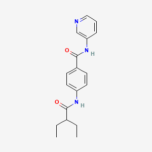 4-[(2-ethylbutanoyl)amino]-N-3-pyridinylbenzamide