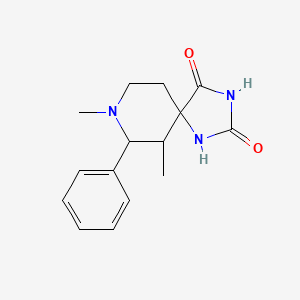 6,8-dimethyl-7-phenyl-1,3,8-triazaspiro[4.5]decane-2,4-dione