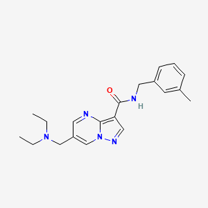 6-[(diethylamino)methyl]-N-(3-methylbenzyl)pyrazolo[1,5-a]pyrimidine-3-carboxamide