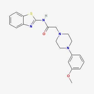 N-(1,3-benzothiazol-2-yl)-2-[4-(3-methoxyphenyl)piperazin-1-yl]acetamide