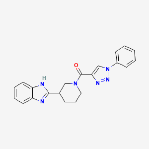 2-{1-[(1-phenyl-1H-1,2,3-triazol-4-yl)carbonyl]-3-piperidinyl}-1H-benzimidazole