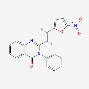 molecular formula C20H13N3O4 B5261584 2-[2-(5-nitro-2-furyl)vinyl]-3-phenyl-4(3H)-quinazolinone 