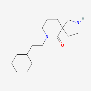 molecular formula C16H28N2O B5261586 7-(2-cyclohexylethyl)-2,7-diazaspiro[4.5]decan-6-one 