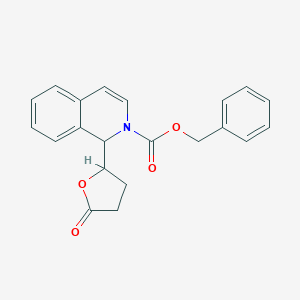 molecular formula C21H19NO4 B052616 1-(5-氧代-四氢呋喃-2-基)-1H-异喹啉-2-羧酸苄酯 CAS No. 335158-33-3