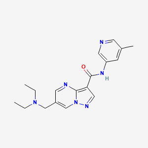 6-[(diethylamino)methyl]-N-(5-methylpyridin-3-yl)pyrazolo[1,5-a]pyrimidine-3-carboxamide