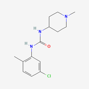 molecular formula C14H20ClN3O B5261633 N-(5-chloro-2-methylphenyl)-N'-(1-methyl-4-piperidinyl)urea 