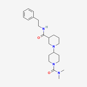 N~1~',N~1~'-dimethyl-N~3~-(2-phenylethyl)-1,4'-bipiperidine-1',3-dicarboxamide