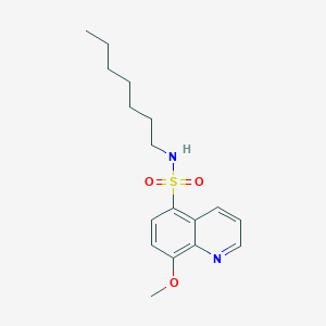 N-heptyl-8-methoxyquinoline-5-sulfonamide